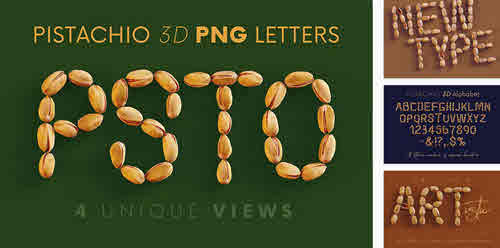The Pistachio - 3D Lettering - 7824348