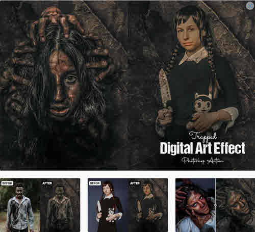Trapped Digital Art Effect - YYGNGZX