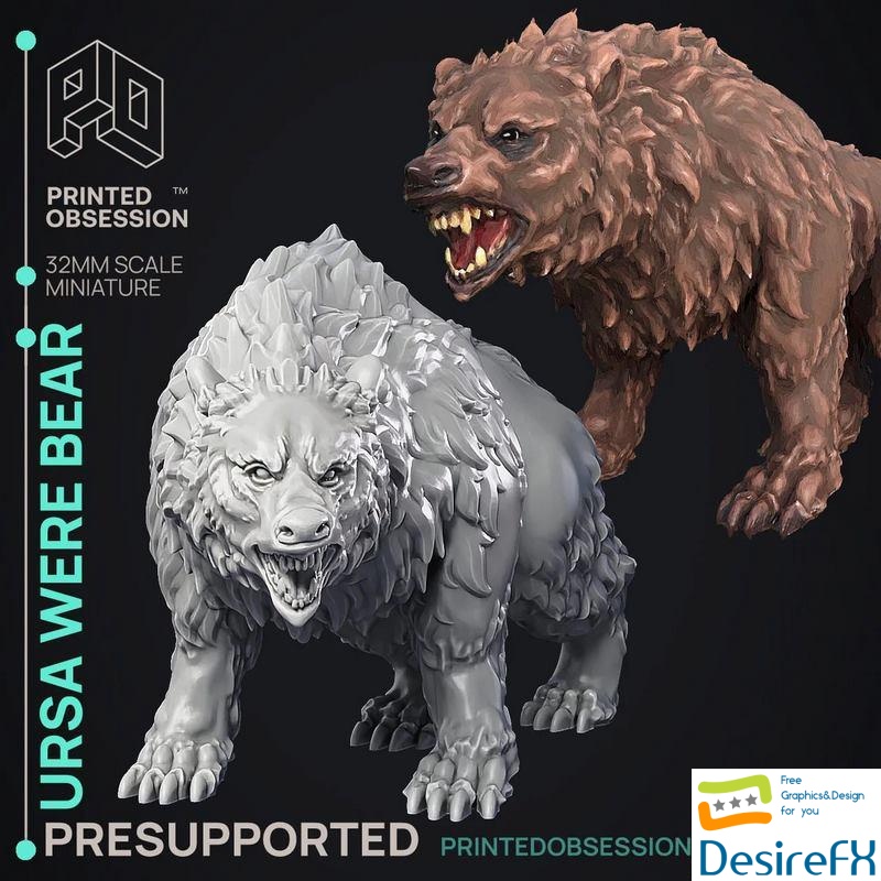 Ursa Were Bear - 3D Print
