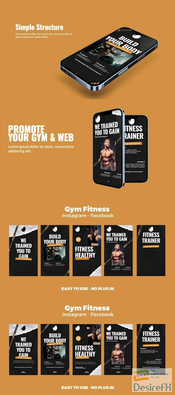 VideoHive Gym Fitness Instagram Reel 50402131