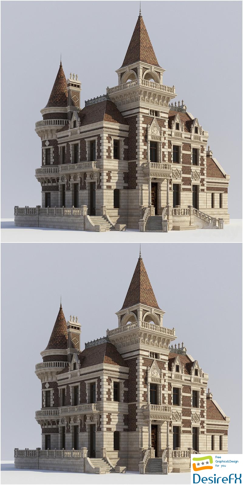 Villa de Argentina 3D Model