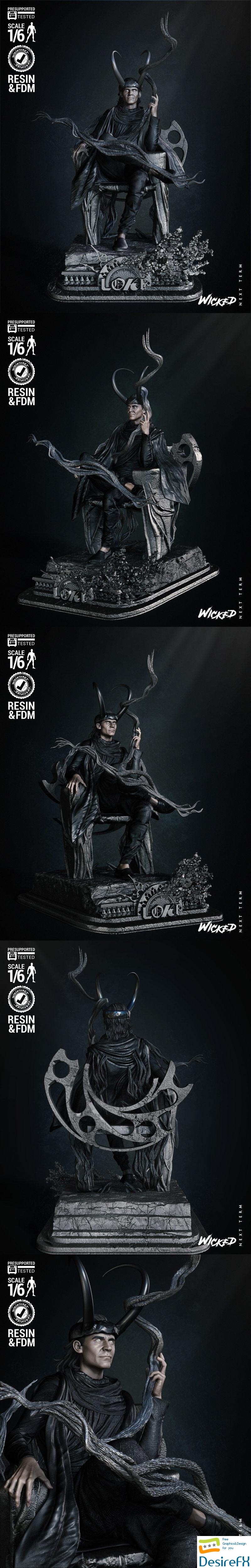 Wicked - Loki on Throne - 3D Print