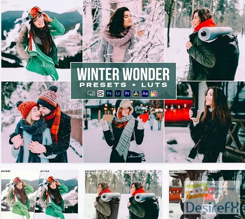 Winter Wonder Presets And luts Videos Premiere Pro - B28QNJW