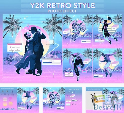 Y2K Retro Style Photo effect - TQVJ8PJ