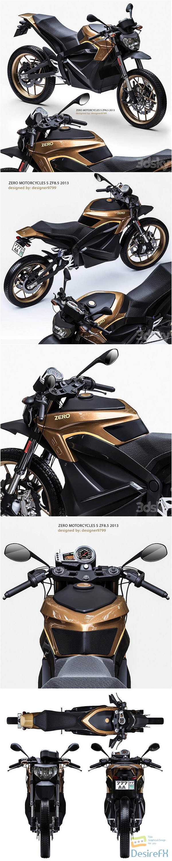 ZERO MOTORCYCLES S ZF8.5 3D Model