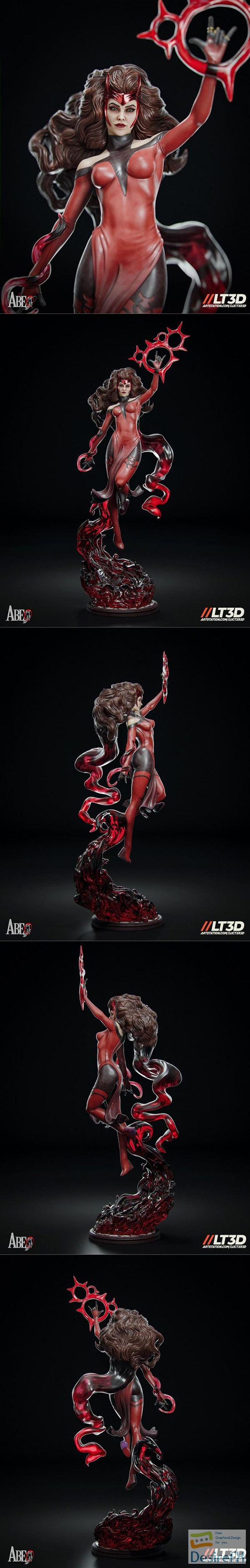 Abe3D – Scarlet Witch Hellfire Gala – 3D Print