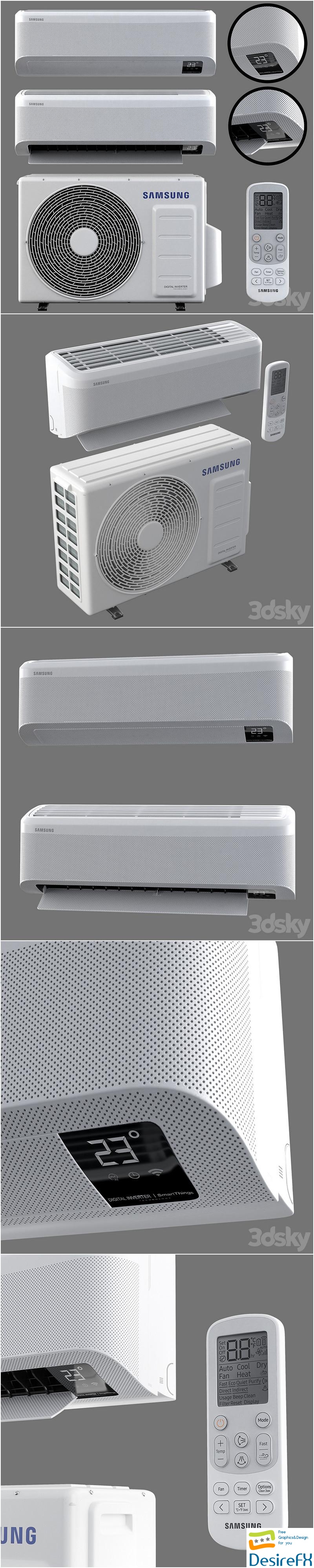 Air conditioner Samsung AR9500T Wind Free 3D Model