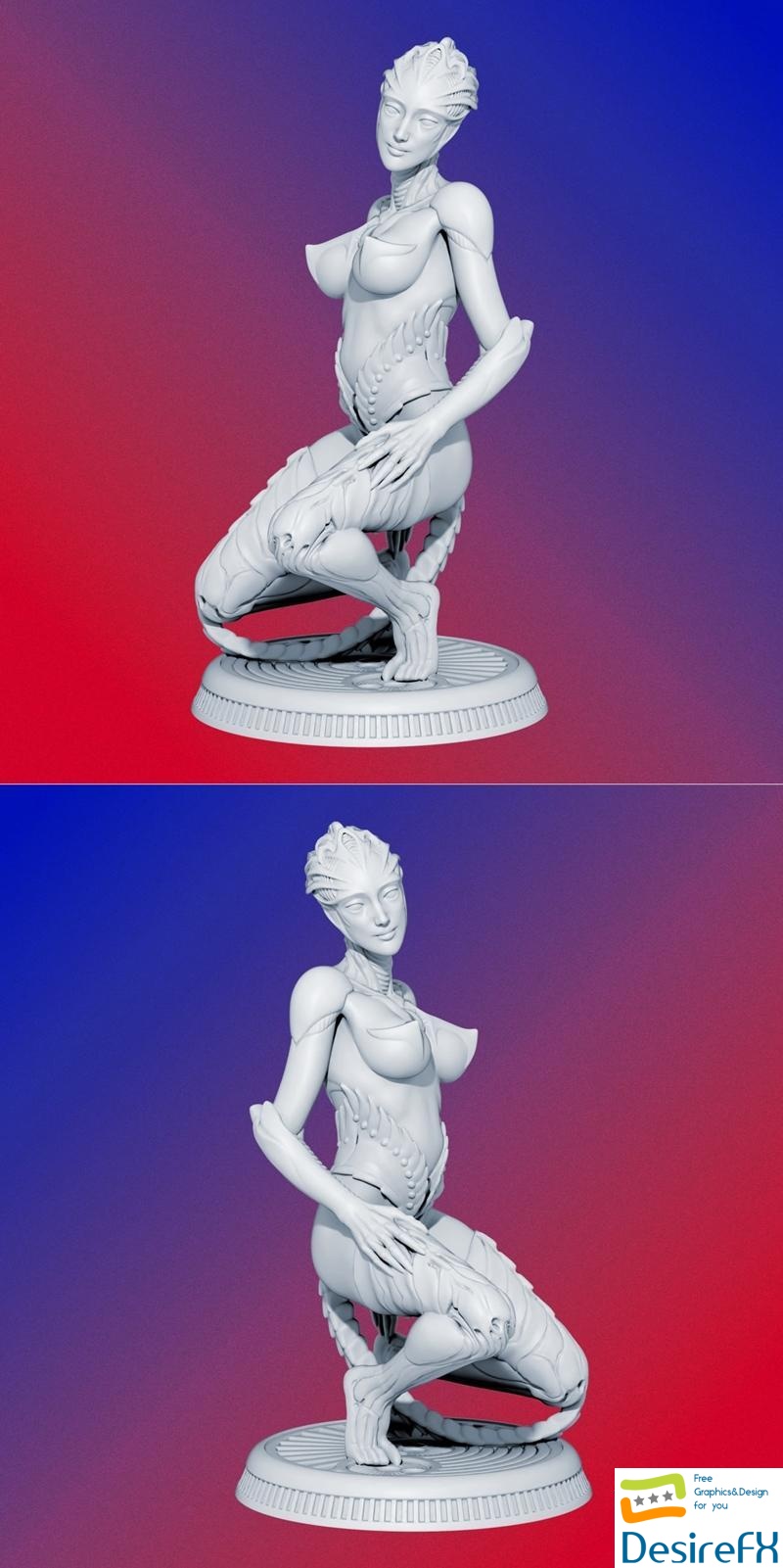 Alien Enchantress 3D Print