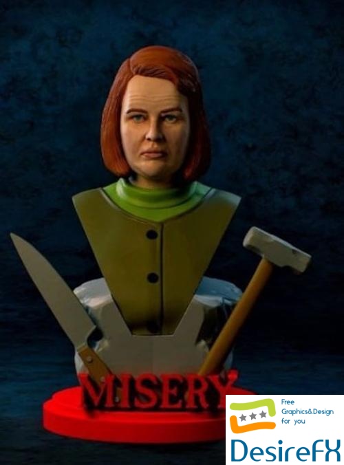 Annie Wilks Misery Bust 3D Print