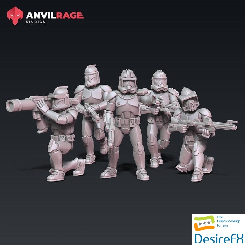 Anvilrage Clone Troopers 3D Print