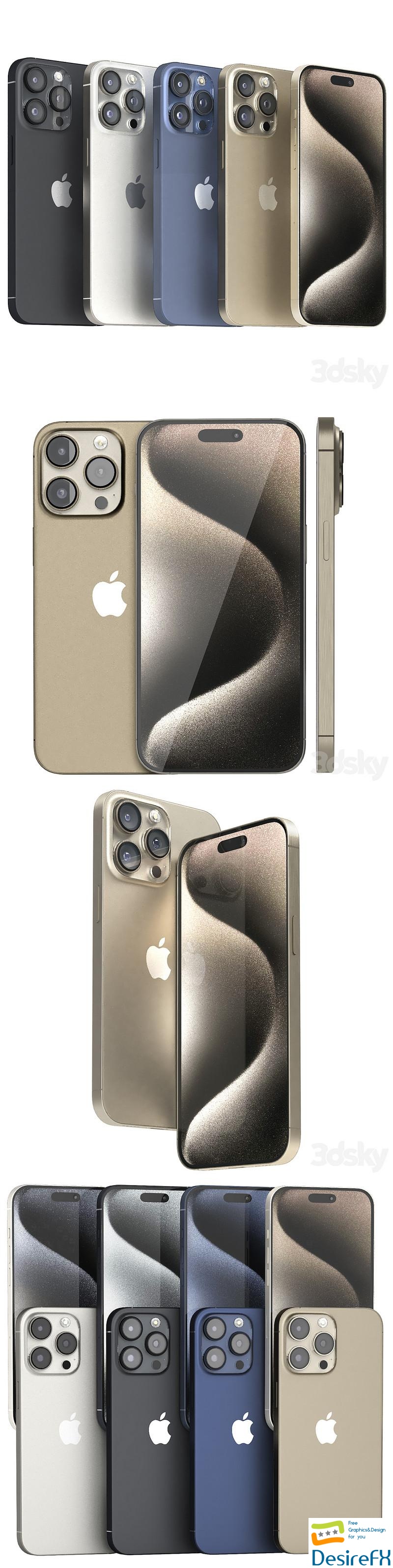 Apple iphone 15 pro max 3D Model