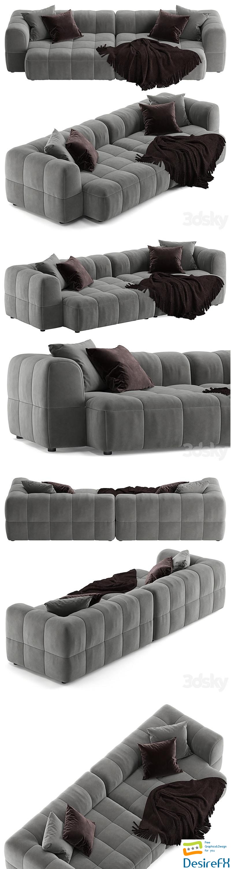 Arflex Strips sofa 3D Model