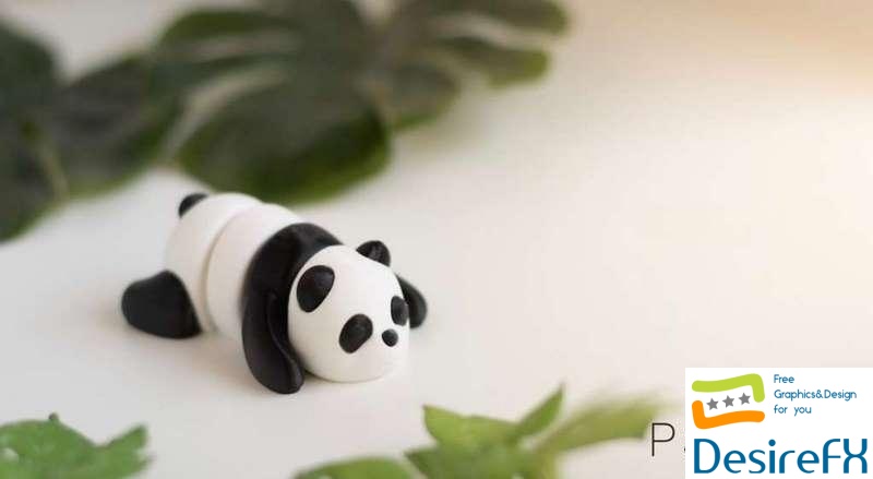 Articulated Baby Panda - 3D Print