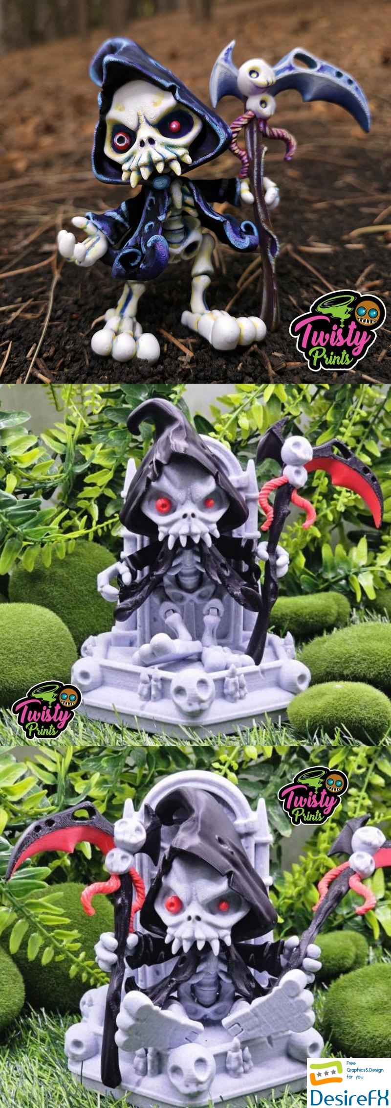 Articulated Grim Reaper - 3D Print