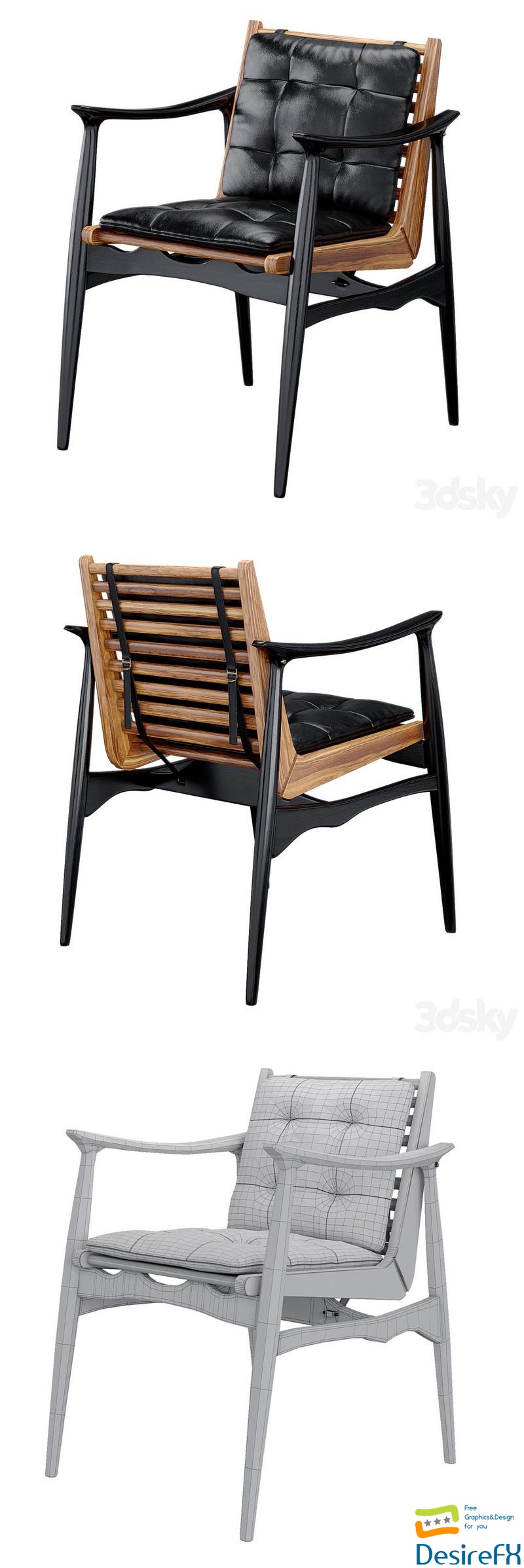 Atra Form Atra Dining Chair 3D Model