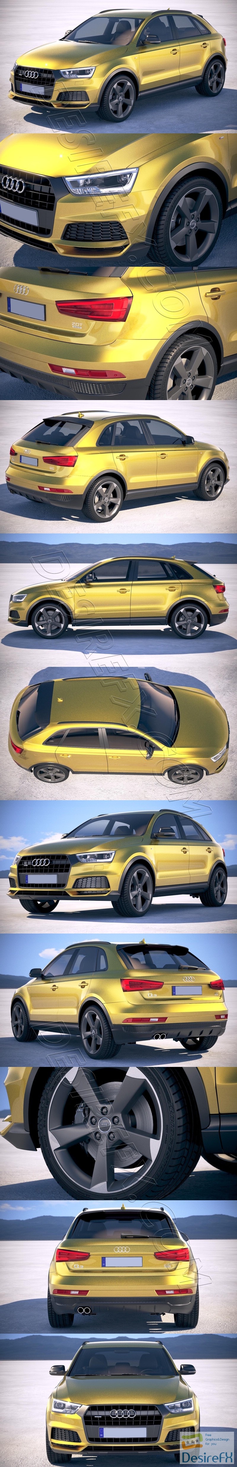 Audi Q3 2019 3D Model