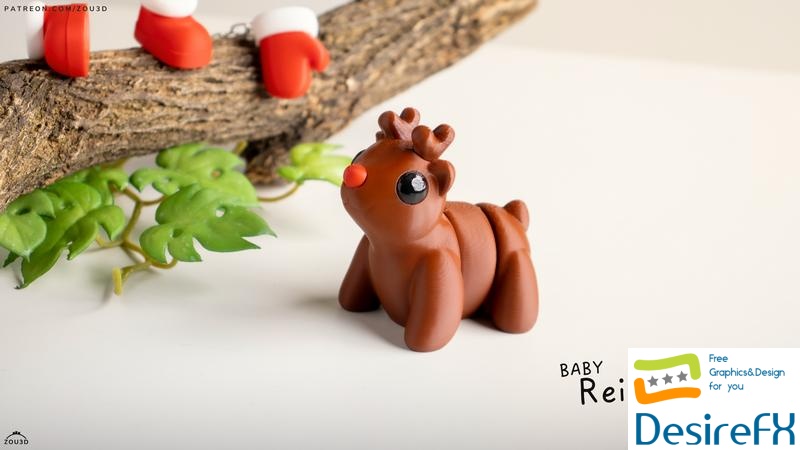 Baby Reindeer - 3D Print