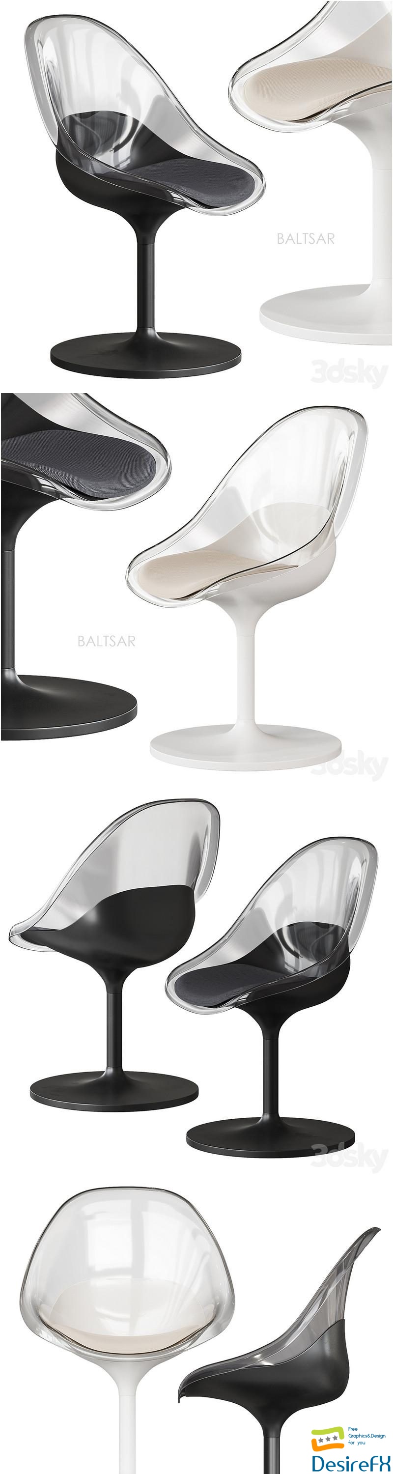 BALTSAR chair Ikea 3D Model
