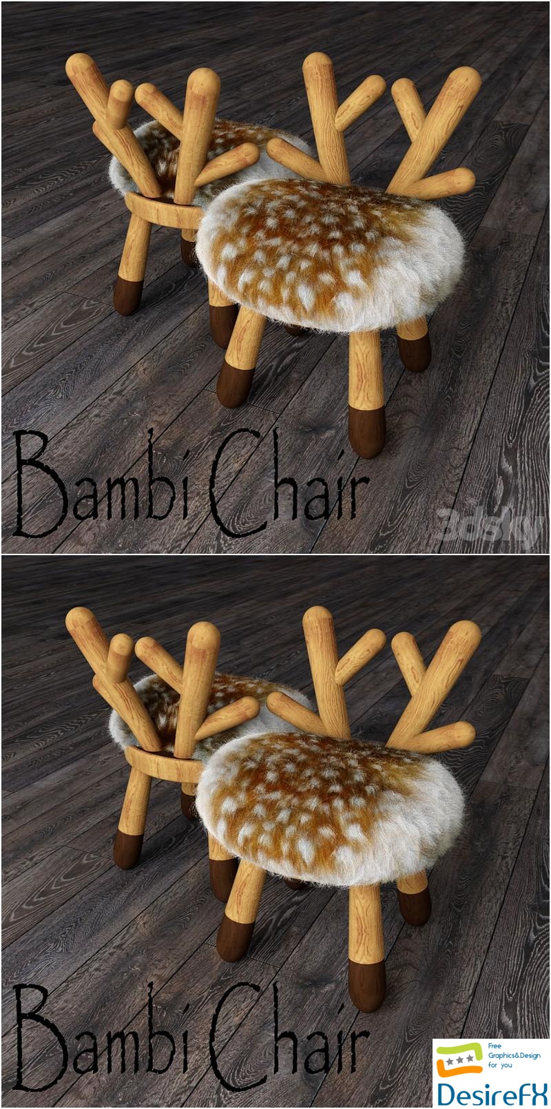 Bambi Chair 3D Model