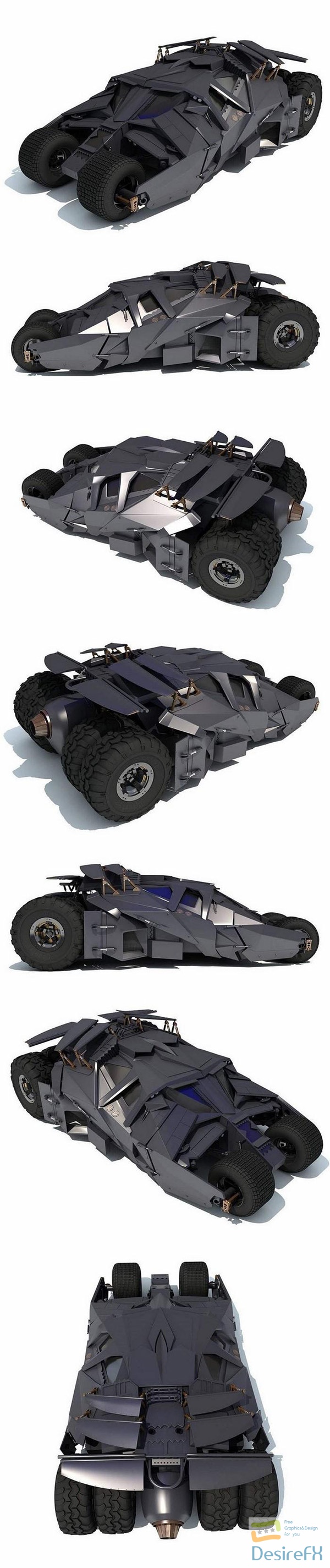 Tumbler Batmobile 3D Model