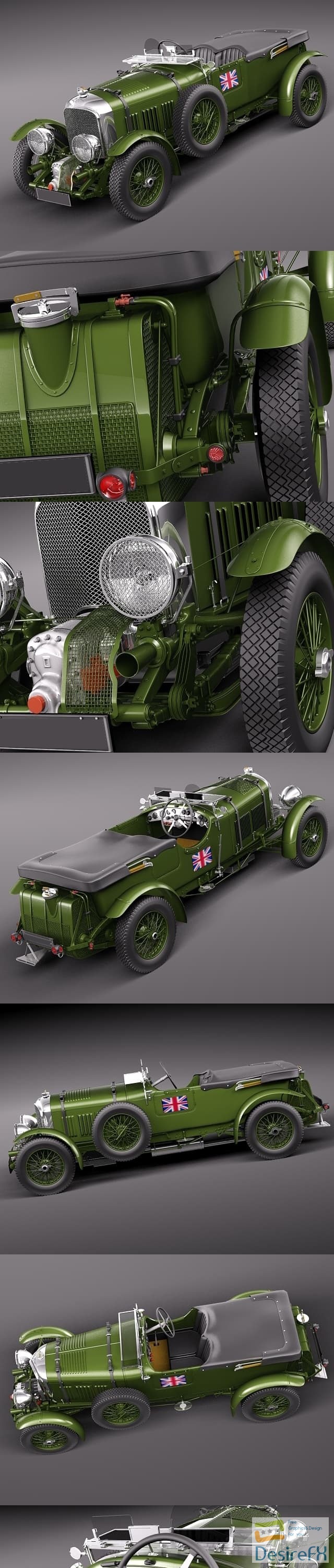Bentley 4.5 Litre Blower 1929 3D Model