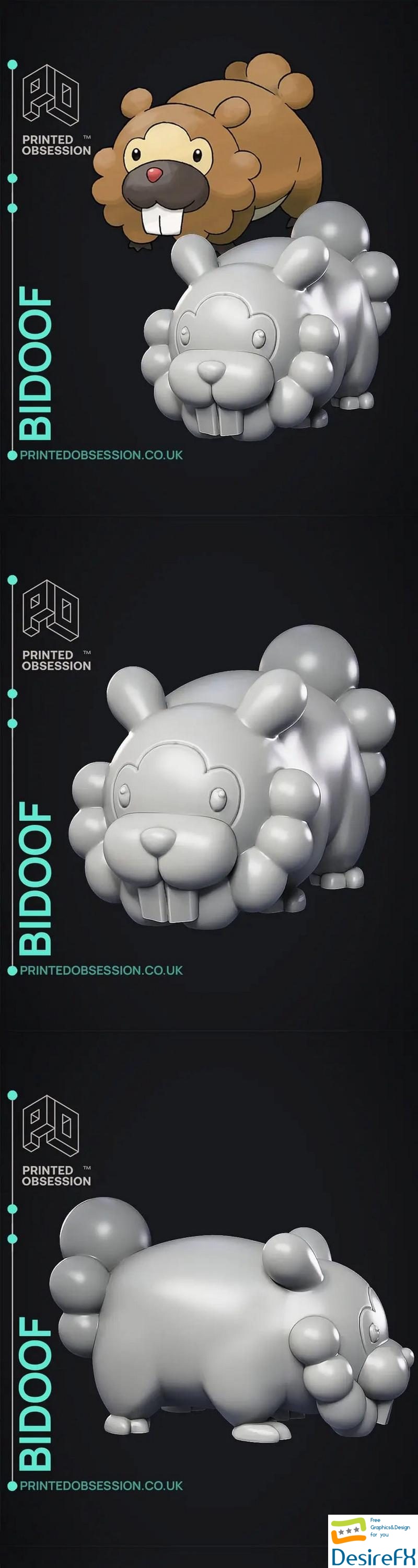 Bidoof - 3D Print