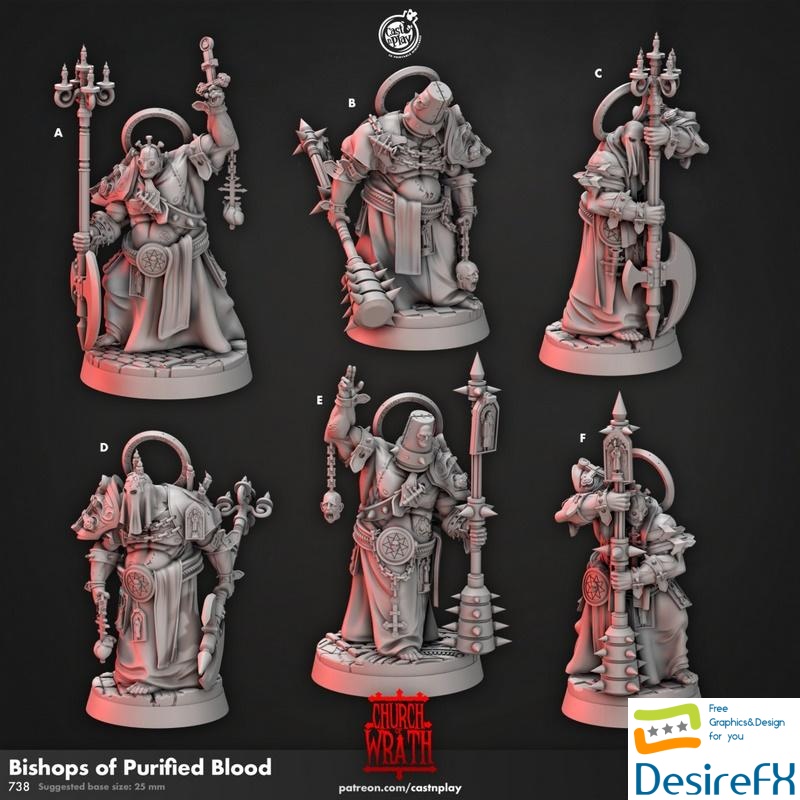 Bishops of Purified Blood - 3D Print