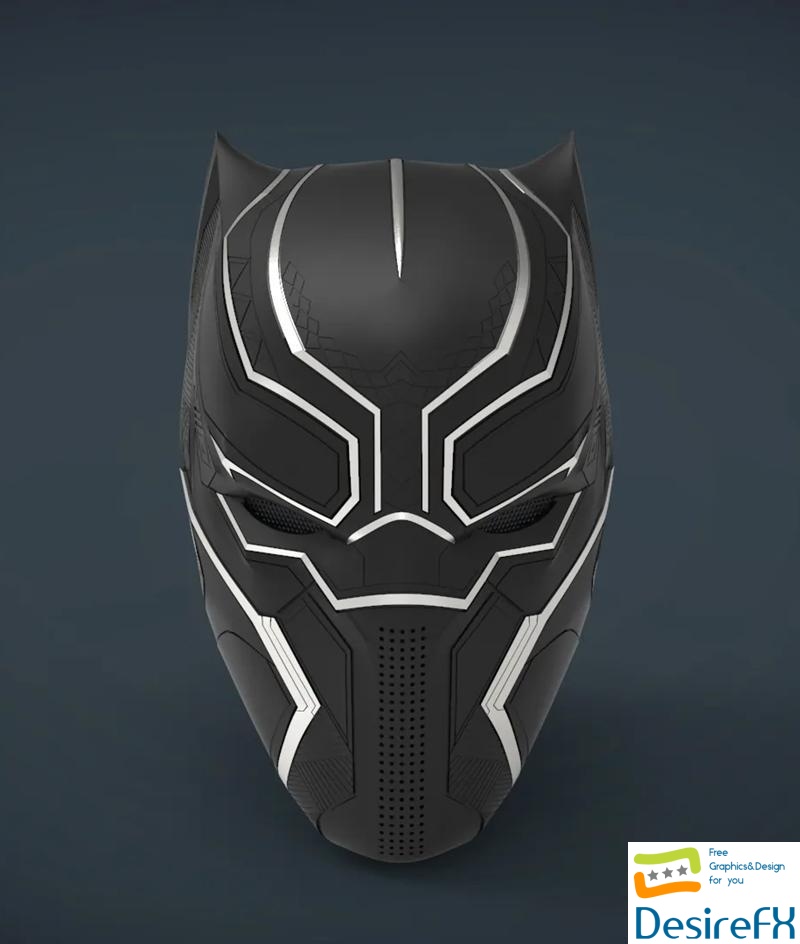 Black Panther Wearable Mask 3D Print
