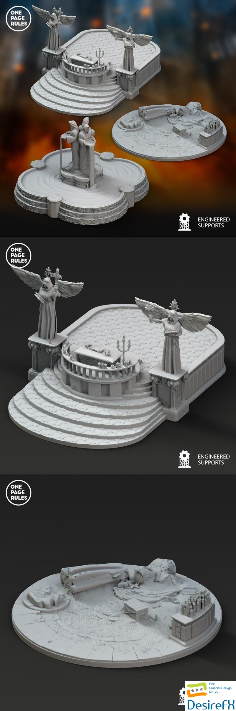 Blessed Sisters - Area Terrain 3D Print
