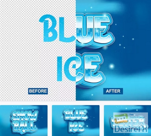 Blue Ice Text Effect - 9CB8LQC