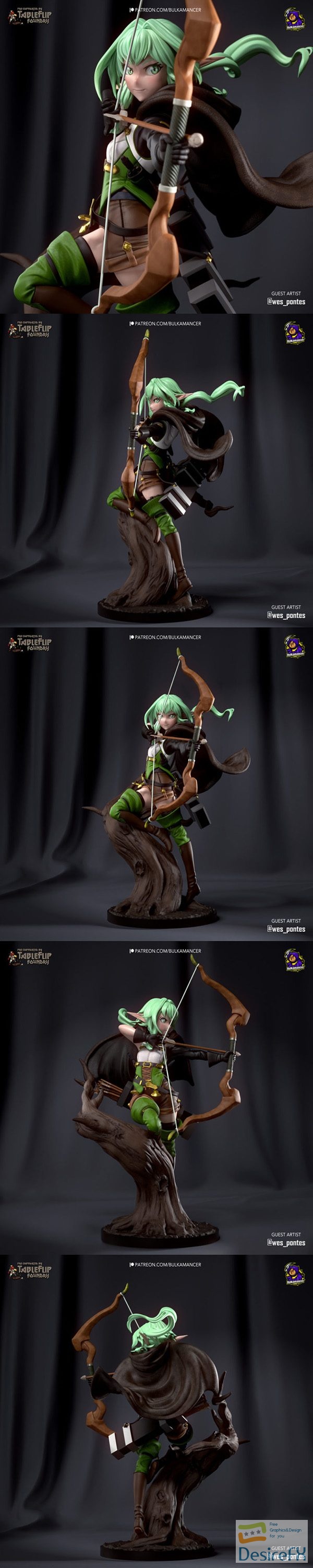Bulkamancer – High-Elf Archer – 3D Print