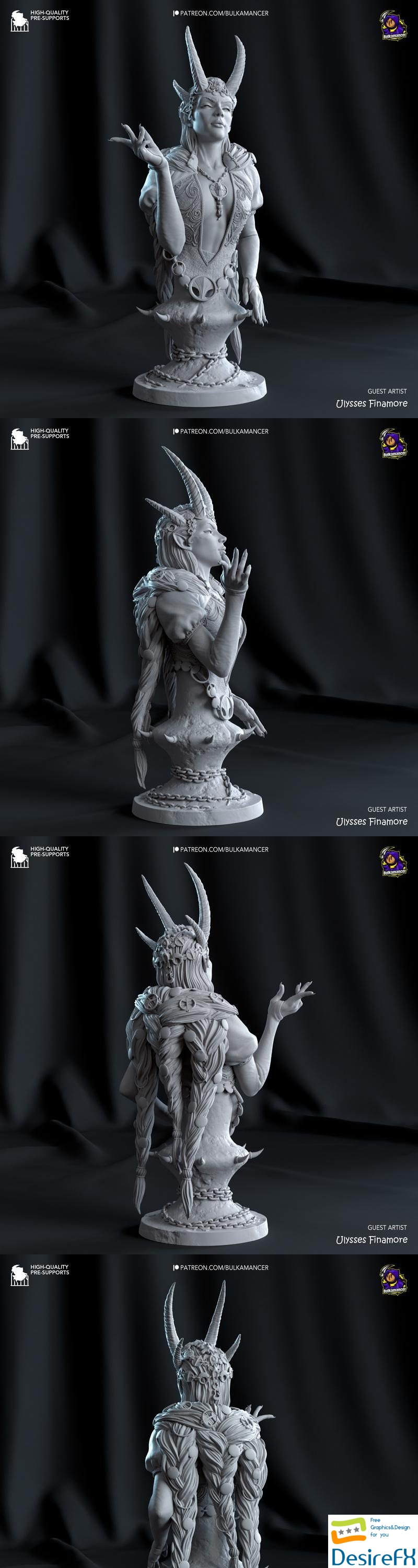 Bulkamancer - Pact Keeper Bust - 3D Print