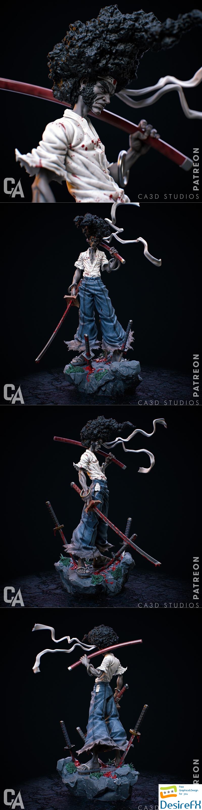 Ca 3d Studios - Afro Samurai 3D Print