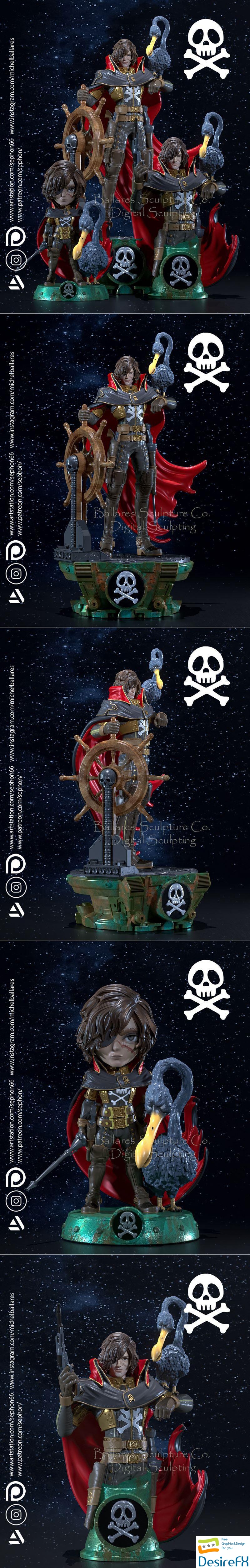 Captain Harlock By Creative Geek MB 3D Print