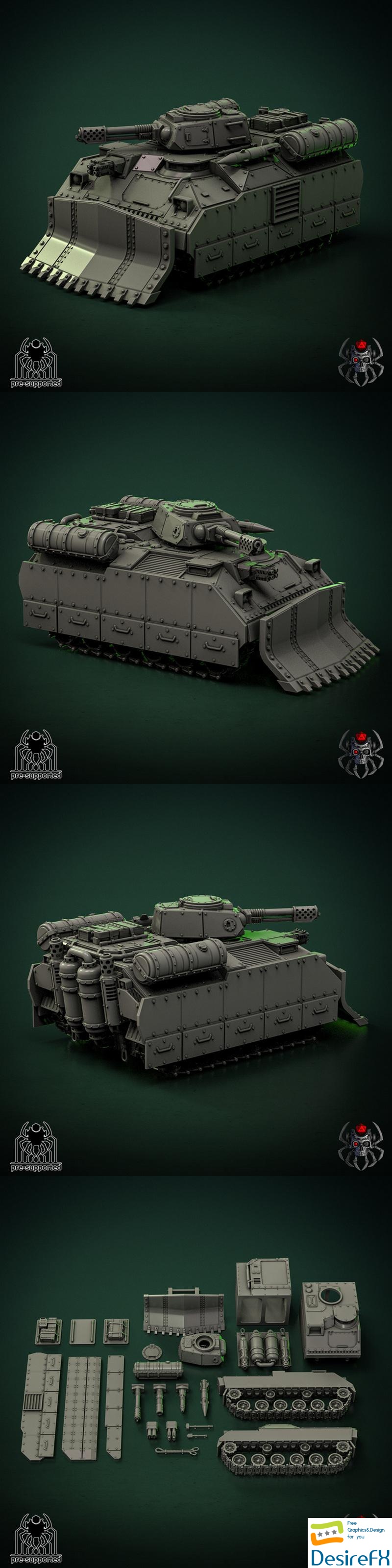 Cerberus Infantry Support Vehicle - 3D Print