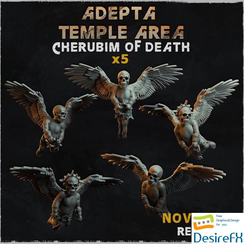Cherubim of death - Adepta Temple Area 3D Print