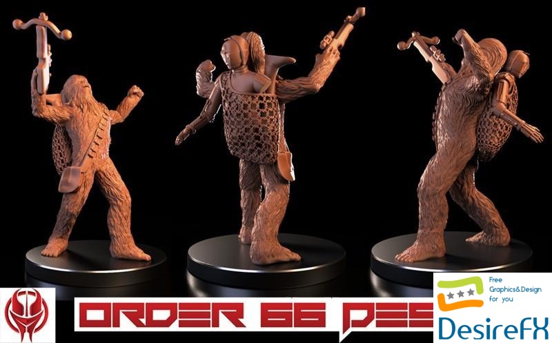 Chewbacca - Roaring 3D Print