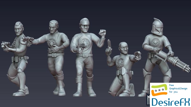Clone Trooper - Prisoner Escape - ND035 3D Print