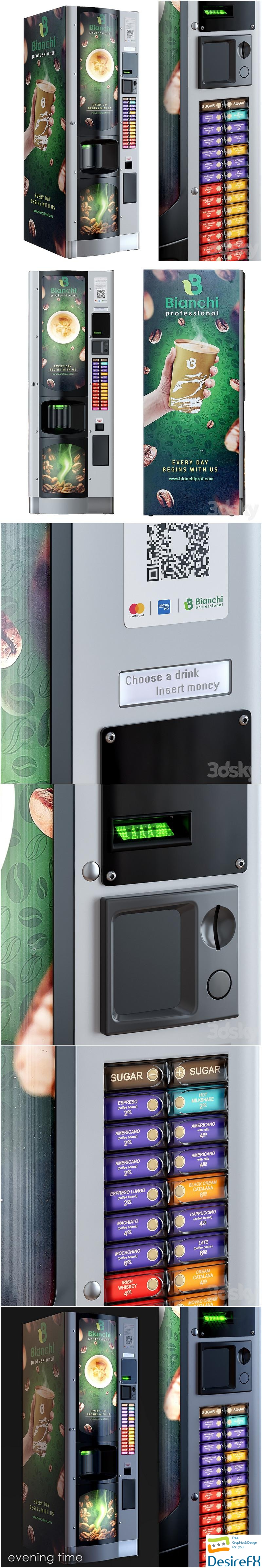 Coffee machine. Vending machine. Terminal. Bianchi 3D Model