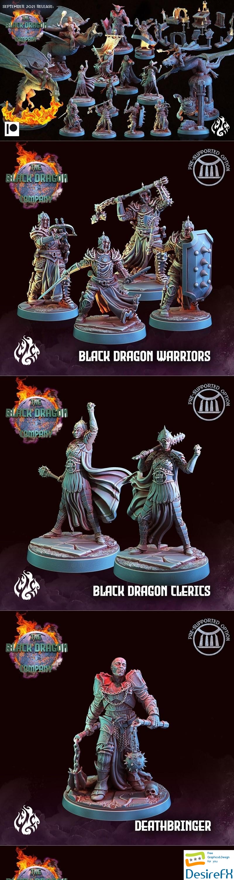 Crippled God Foundry - The Black Dragon Company 3D Print