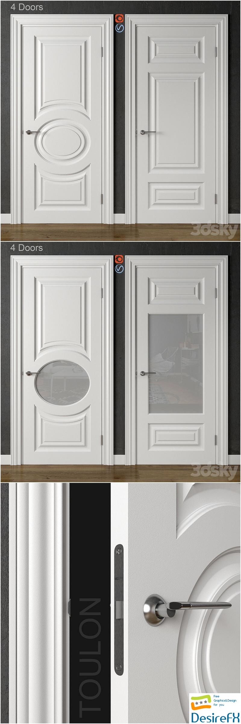 Doors Academy Toulon part 1 3D Model