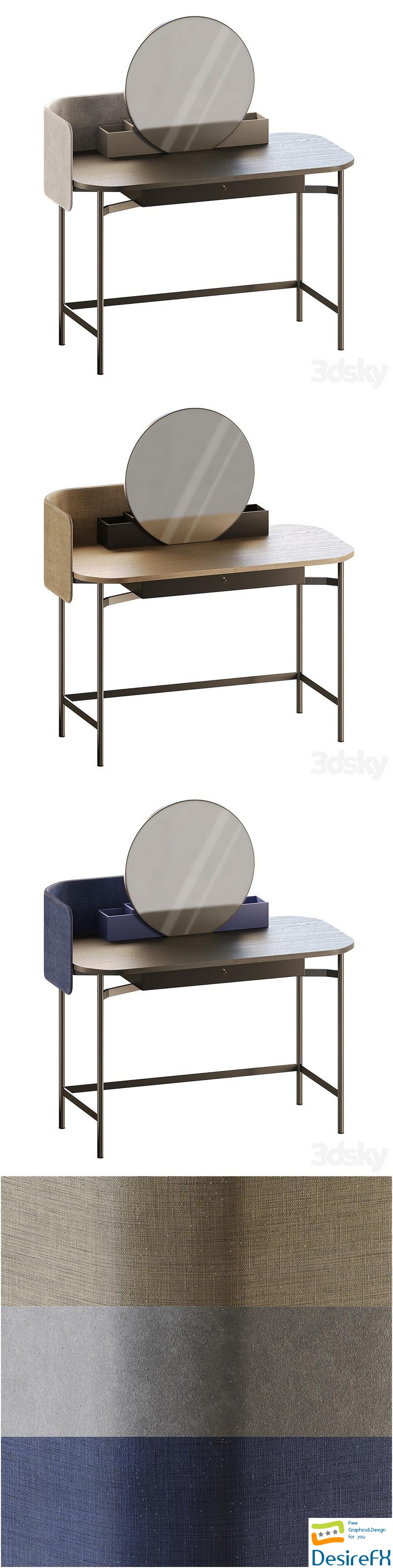 Dressing table Ninfea by Novamobili 3D Model