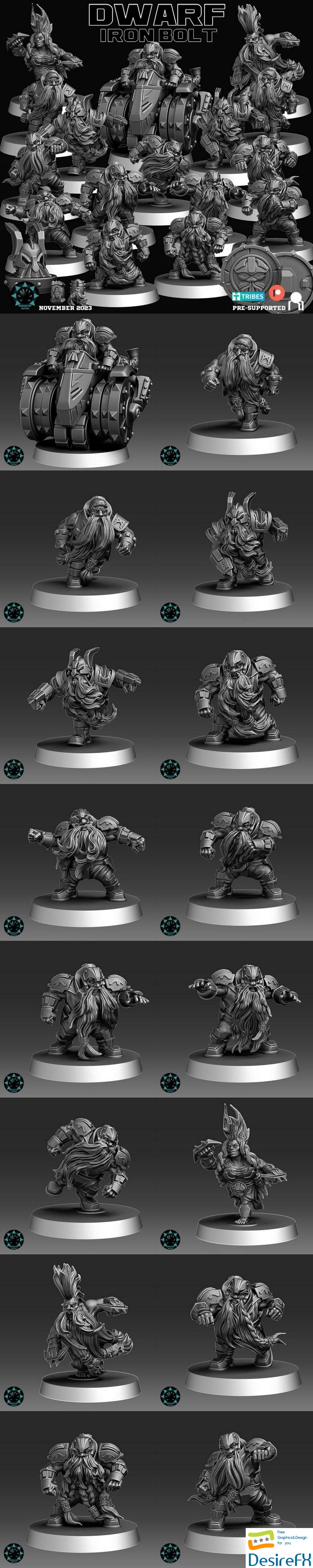 Dwarf Iron Bolt - 3D Print