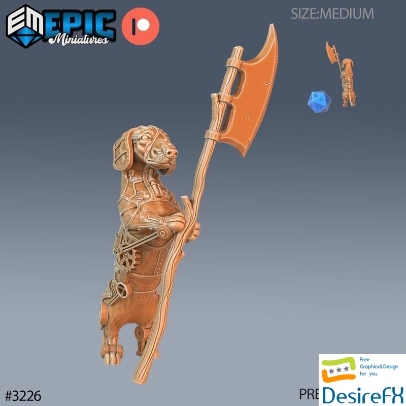 Epic Miniatures - Trash Burner Automaton 3D Print