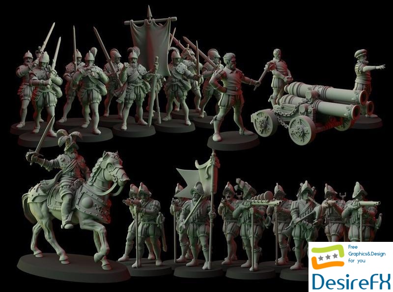 Fantasy Cult Miniatures Empire Soldiers 3D Print