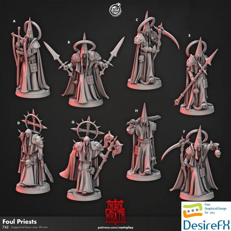 Foul Priests - 3D Print