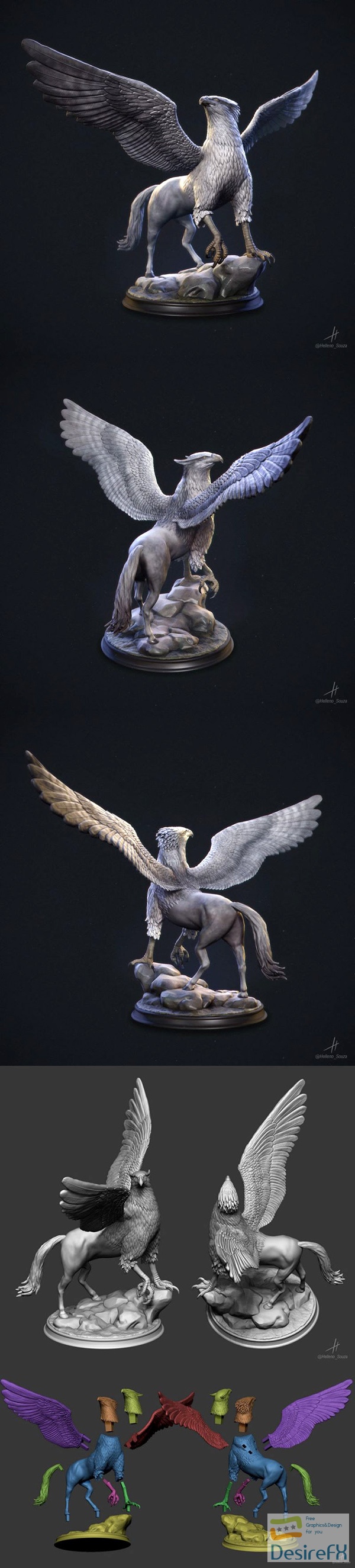 Griffin-Hippogriff Harry Potter – 3D Print