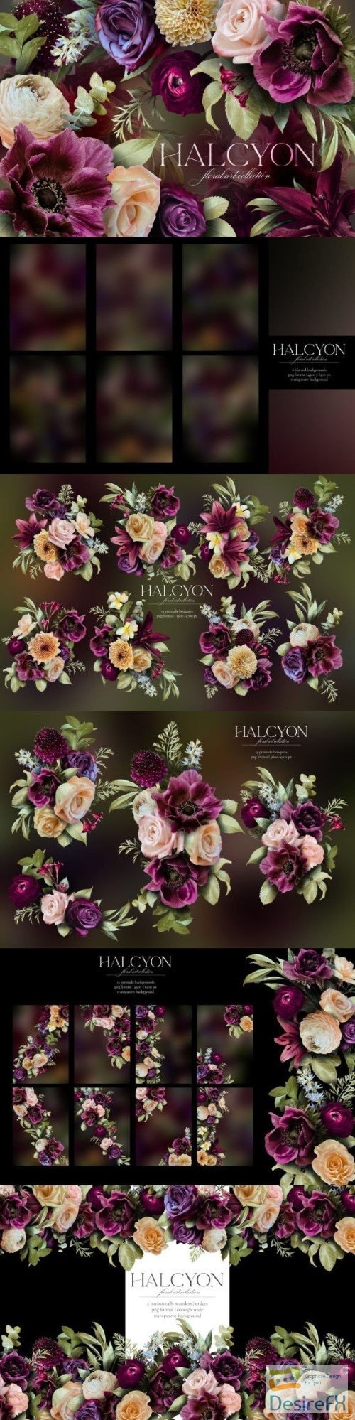 Halcyon Floral Art Collection - 6565539