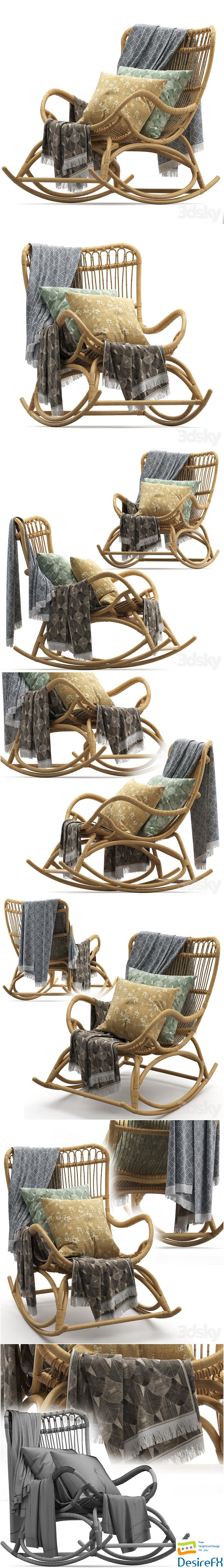 Hollingsworth Rocking Chair 3D Model