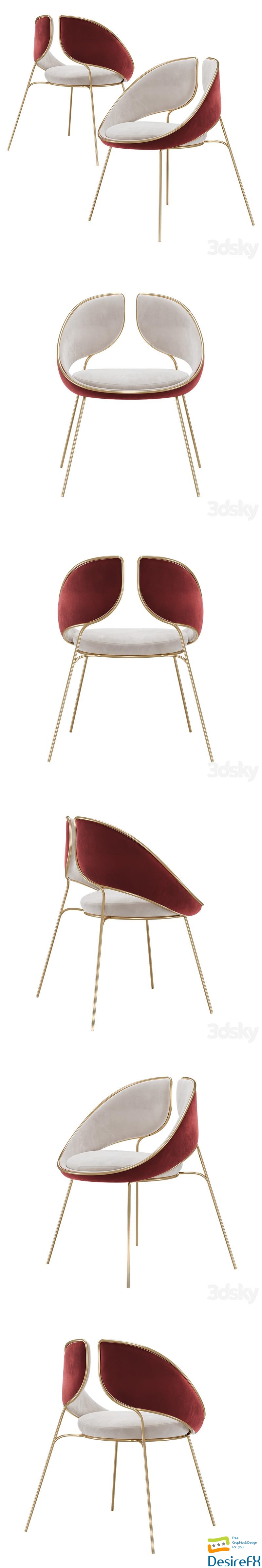 Hyoku Dining Chair 3D Model